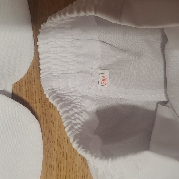 Adorable Baby White Tuxedo Suit Set - Picture 2 of 5